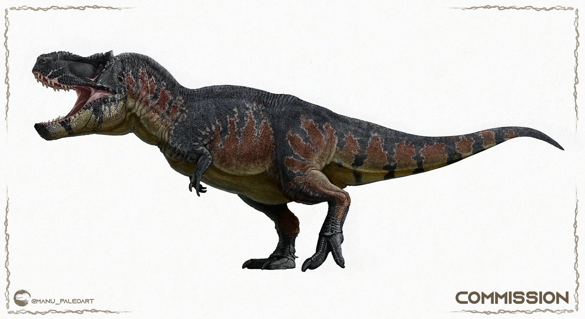 MDinoart's tweet image. Diseño de Tyrannosaurus Rex para la novela Mara Brown: White Dead
