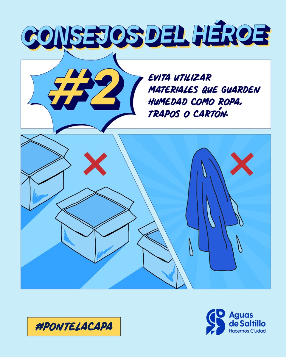 Al cubrir tu medidor y tuberías de agua, evita usar cartón o trapos. Estos materiales absorben agua y retienen humedad, lo que provoca que se congelen y pueden generar fugas de agua. Opta por materiales aislantes.

#Saltillo