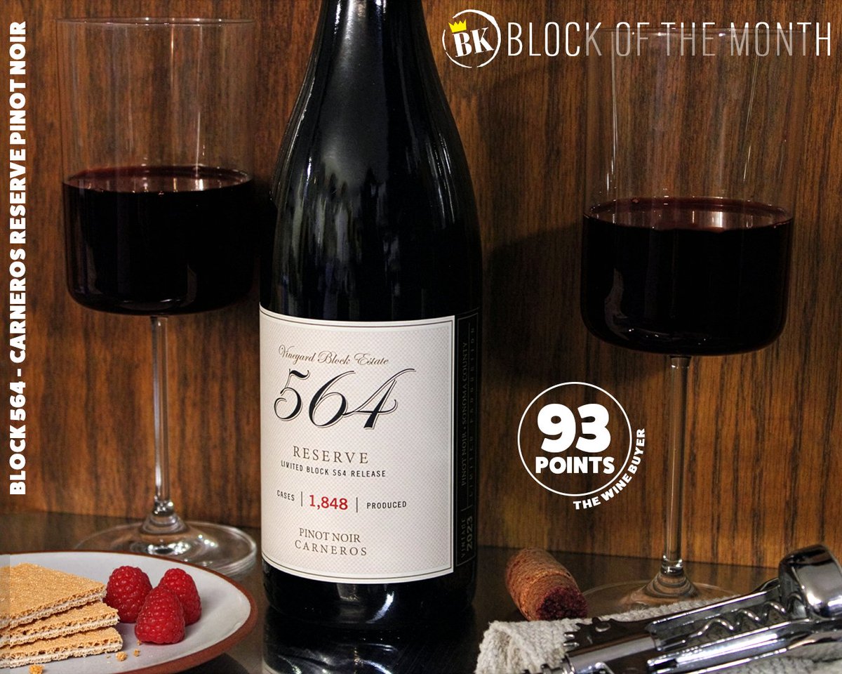 Our Block of the Month is here - right between #Napa &amp; #Sonoma!🍷

BLOCK 564 - CARNEROS RESERVE PINOT NOIR

Lifted red berry, graham cracker spice, silky tannins.

🌟"What a lovely experience…” | The #Wine Buyer, 93 Points

Taste it free!

🗓SAT, 1/10 |🕐1-3PM
📍All BK Locations