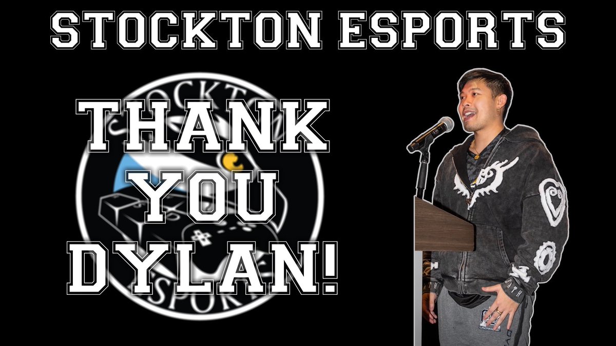 Thank you Dylan for all your hard work at Stockton Esports, we wish you the best❤️

youtu.be/2fvl0ig0npU