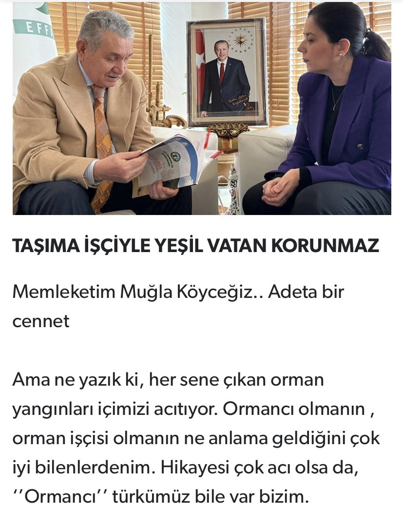 starlamia2's tweet image. Bir Yörük Kızı yazı…✍️ @liderhabertv 

Öz Orman-İŞ Sendikası Başkanı Sayın SETTAR Aslan @settaraslan ile kısa ama keyifli sohbetimizden kalemime yansıyanlar @ozormanis1 🌳🌴🌳