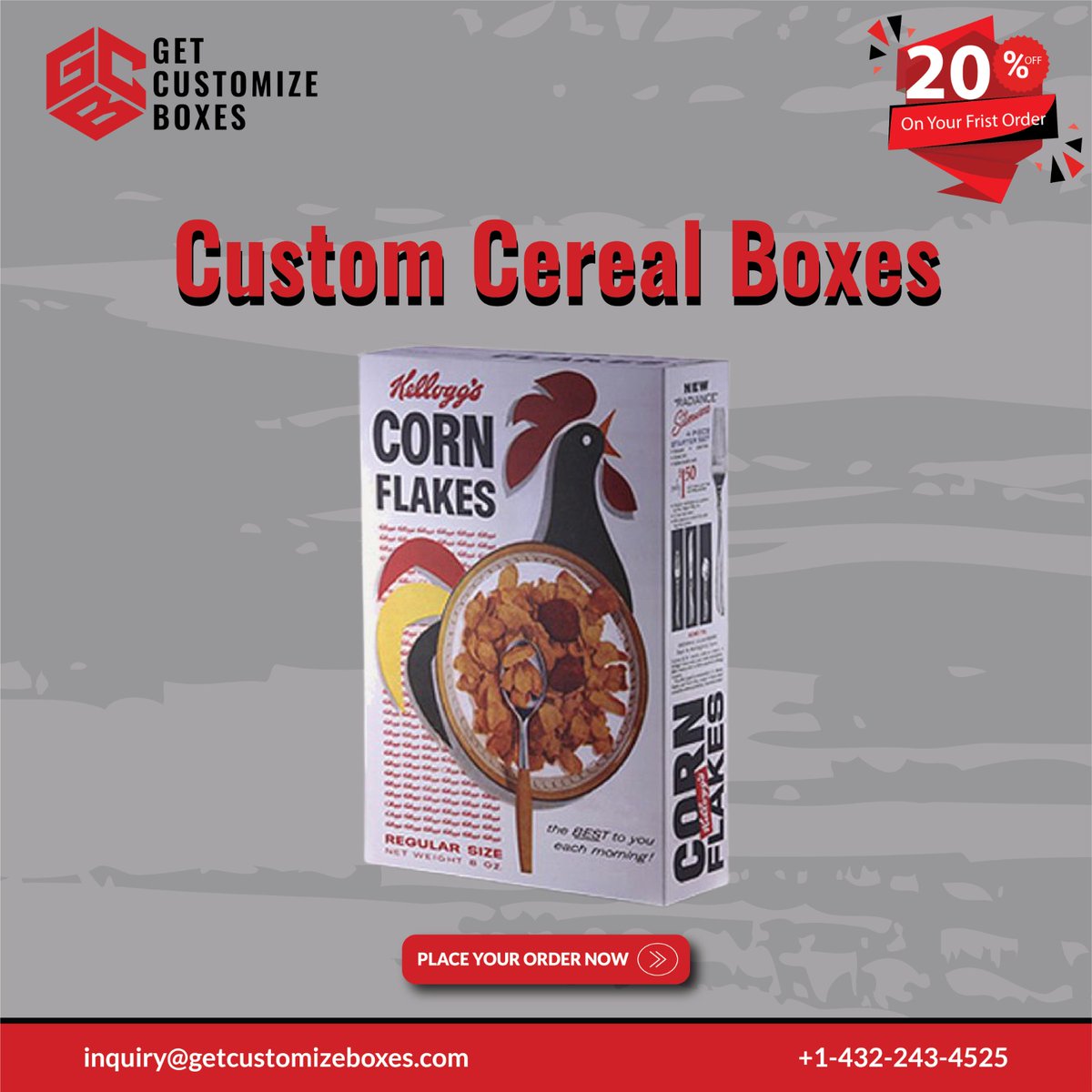 getcustomizedd's tweet image. Make your brand stand out on store shelves with Custom Cereal Boxes designed for freshness, durability, and high-impact branding 🥣✨.

#CerealBoxes #CustomCerealBoxes #FoodPackaging #BreakfastPackaging #RetailPackaging #PrintedBoxes #CustomPackaging #BrandPackaging