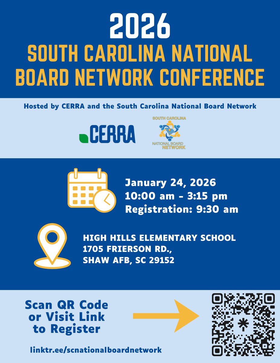 South Carolina National Board Network tweet media