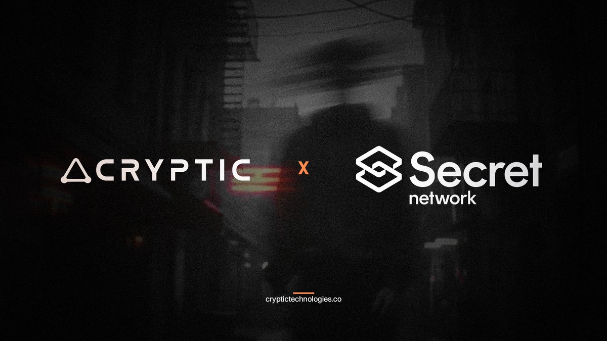 CrypticTechApp's tweet image. Cryptic × Secret Network

We’ve released our whitepaper and deployed the MVP for our enterprise offering: Cryptic Key Management as a Service, as part of our partnership with Secret Network.

Live now on Secret Network infrastructure:
chocolate-angelfish.vm.scrtlabs.com/info

This deployment…