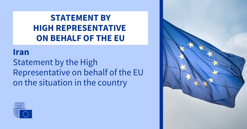 EUCouncilPress's tweet photo. Statement of @KajaKallas on behalf of the EU on the situation in Iran.

👇
https://t.co/UK2aw1U56s https://t.co/c4FgHGM3UH