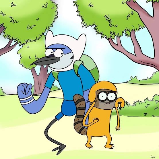 FNRegularShow's tweet image. Day 24 of pictures from Regular until Mordecai and Rigby are in Fortnite 🥺🥺🥺 I can’t believe it’s actaully happening