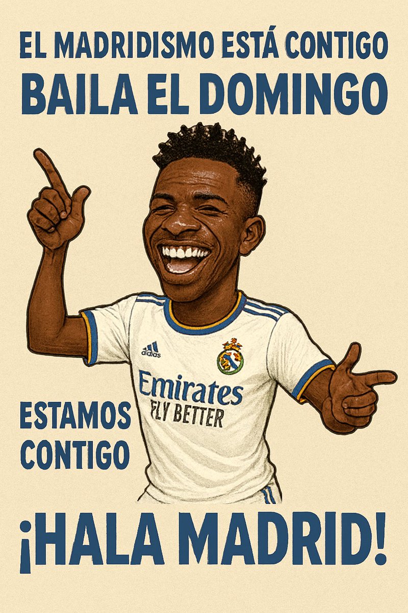 rafa_love_RM's tweet photo. #ViniJr @vinijr estamos contigo no estás solo el domingo quiero verte bailar el domingo vamos a celebrar hala Madrid y nada más https://t.co/9v9XYIMX08