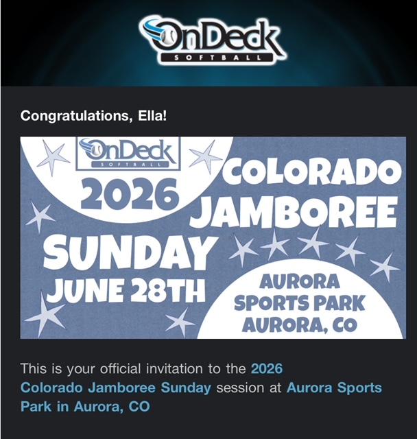 estromberg2028's tweet image. Honored to be selected to workout at the @ondecksoftball camp for the 3rd straight year! Thank you for the invitation and I look forward to seeing you in June! #Belief