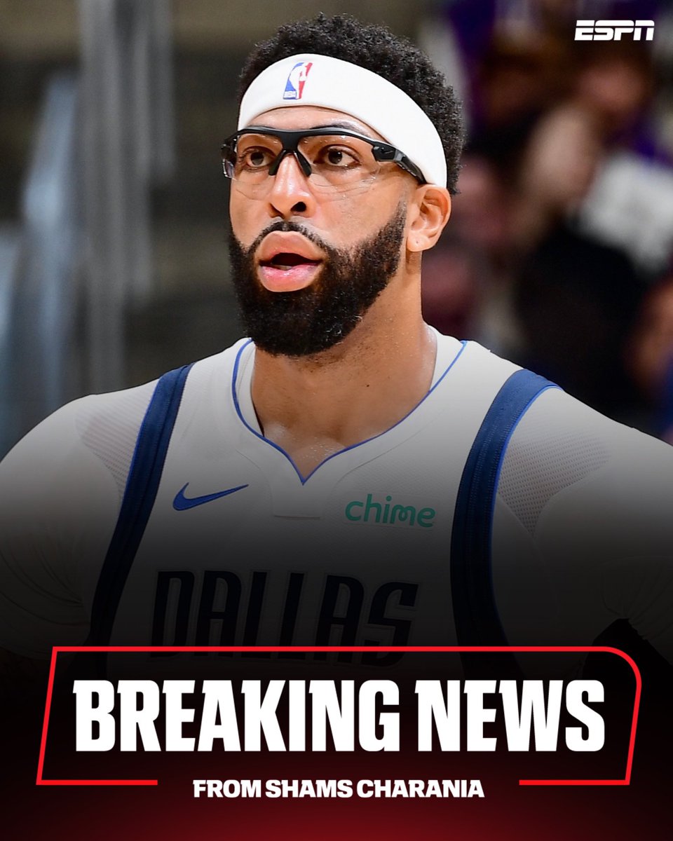ShamsCharania's tweet image. Dallas Mavericks star Anthony Davis has sustained ligament damage in his left hand, sources tell me and @BannedMacMahon. Depending on second opinion and if surgery is required, Davis could miss a number of months.