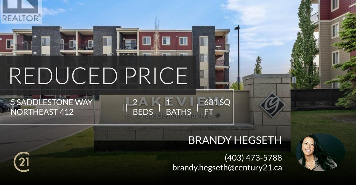 BrandyHegseth's tweet photo. 📍 Reduced Price 📍 This recently reduced home at 5 Saddlestone Way Northeast 412 in Calgary won't last long, so, don't wait to set up a showing! Reach out here or at (403) 473-5788 for more information!

BH https://t.co/sjDqER8xKK https://t.co/ID6ExMysc8