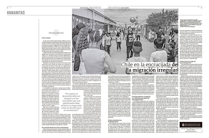 "Chile en la encrucijada de la migración irregular"
Hoy en <a href="/DFinanciero/">Diario Financiero</a> por Nello Gargiulo.

humanitas.cl/noticias/chile…