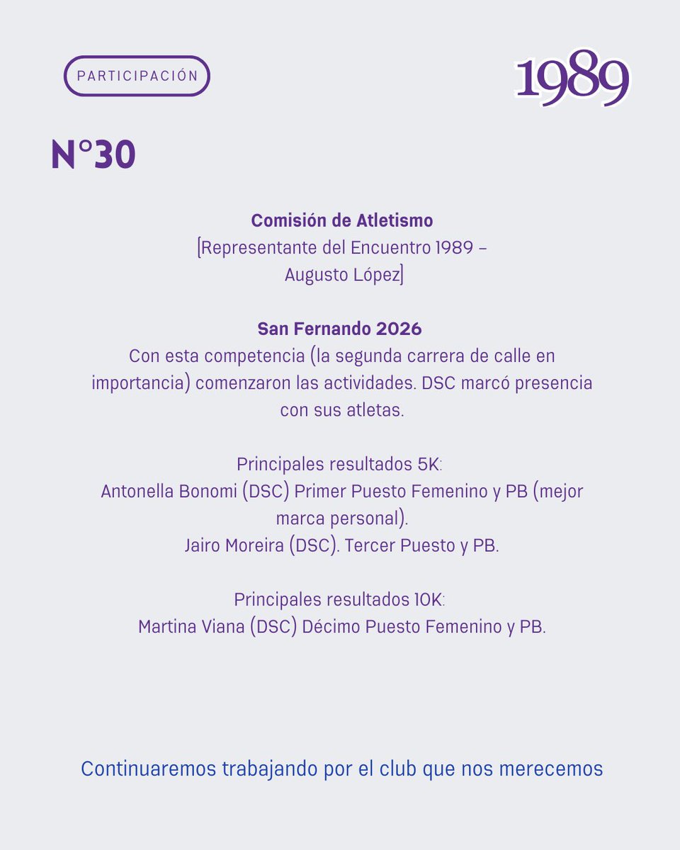 #30 Informe de transparencia de Encuentro 1989, continuaremos trabajando #porelclubquenosmerecemos