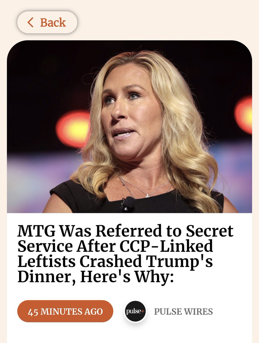 DefiyantlyFree's tweet image. White House officials referred MTG to secret service because they think she leaked his dinner plans to Code Pink. The CCP front group. The one that hates Israel. 

She personally recommended the restaurant to him. Called the White House to confirm and then ended up not being…