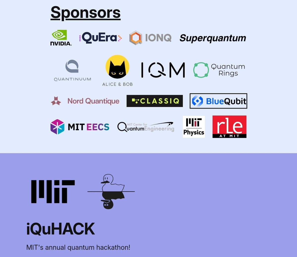 First-year project sponsoring alongside Quantum giants. Rare in crypto. You  only need perspective to understand the value proposition. The rest will  catch up later. ⏳ Superquantum (Qubitcoin) official sponsor @ iQuHACK 26  $QTC