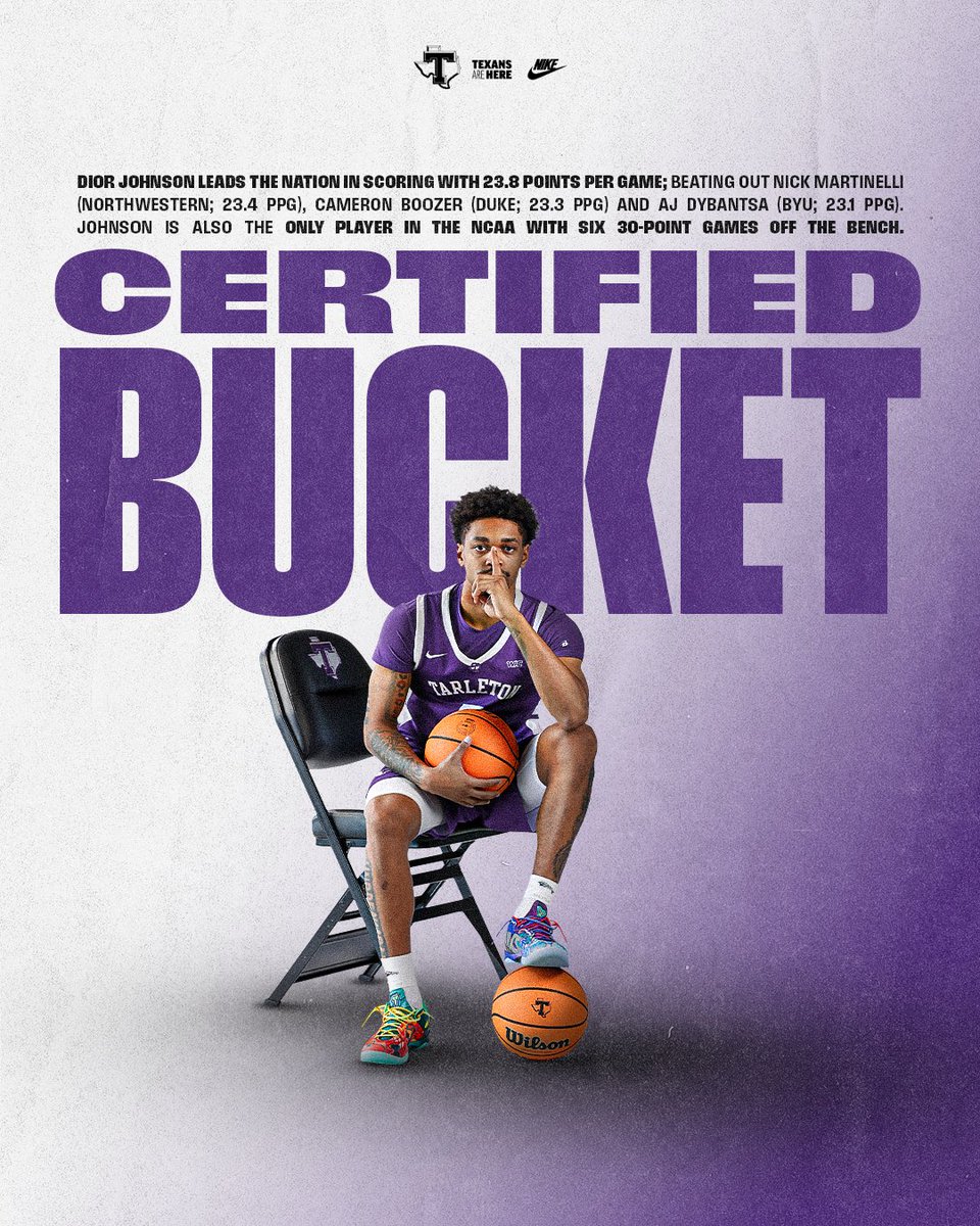 TarletonMBB's tweet image. NUMBER 1 SCORER IN THE NATION 🤩😤