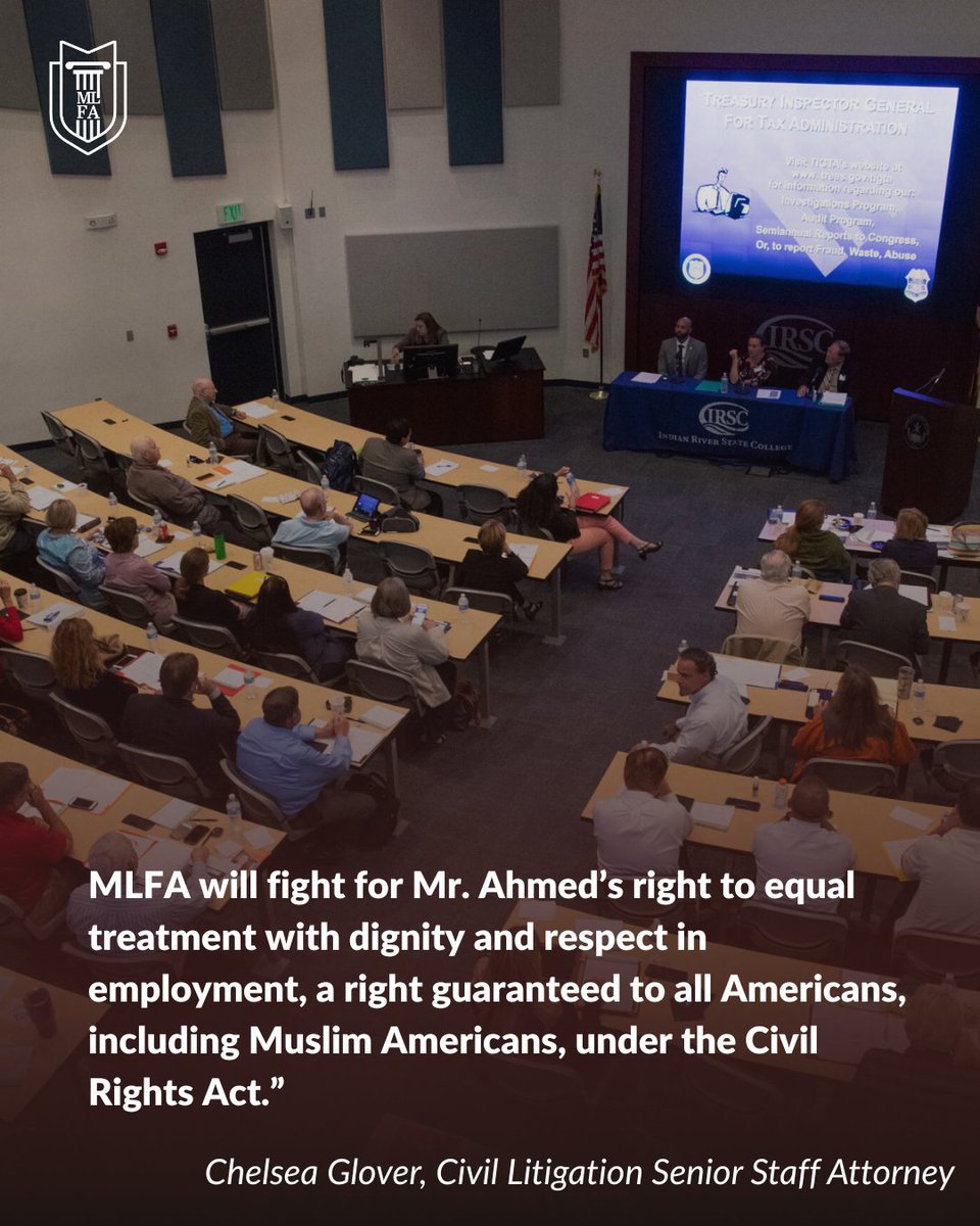 MLFA's tweet image. What began as a routine inquiry about teaching assignments turned into a discriminatory and unlawful ordeal. ​

mlfa.org/mlfa-and-sharp…