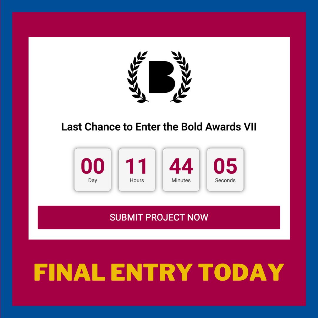 LPlus's tweet image. THIS IS IT.
History favors the BOLD.
Less than 12 hours left before BOLD VII closes for entries.
Next stop: Public Voting starts next week.
If you’re in, this is your moment.
Make a move 👉 bold-awards.com/enter and #beBOLD 

#BOLD7 #BOLDAwards #Barcelona