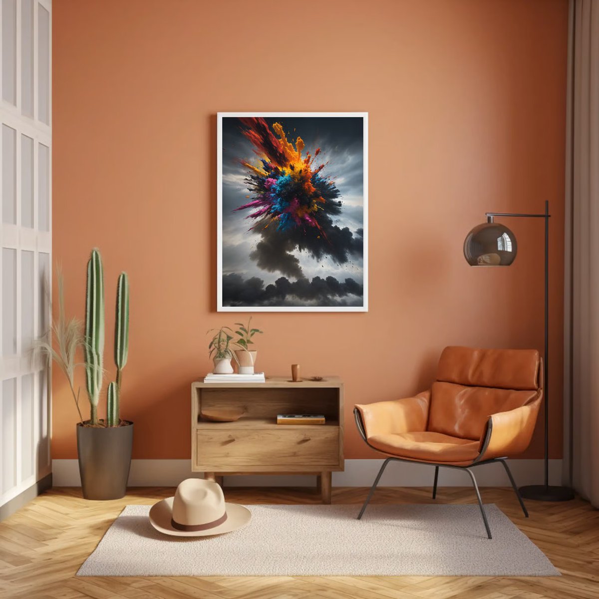 NateHartPrints's tweet image. The Collision Field — opposing forces collide in a frozen burst of color, shadow, and raw energy.

#AbstractArt #HighEnergyDesign #ExplosiveAbstract #ModernDecor #StatementArt #PrintsByNateHart