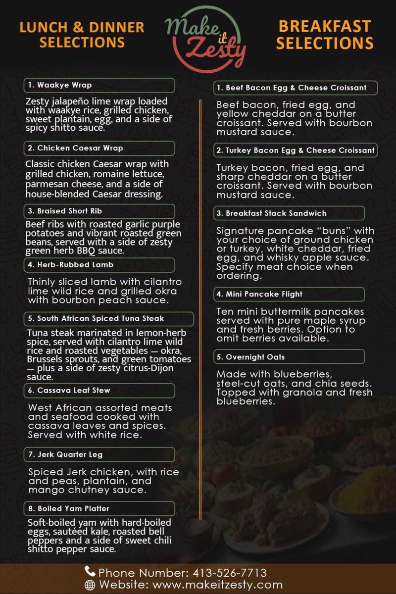 makeitzesty's tweet image. What if meal prep was always exciting, not a chore?
Flavor-First Meal Prep: 6 chef-crafted meals for $100.
Delivered to your door in NYC.
#ChefPrepared #MakeItZesty #NYCMealprep