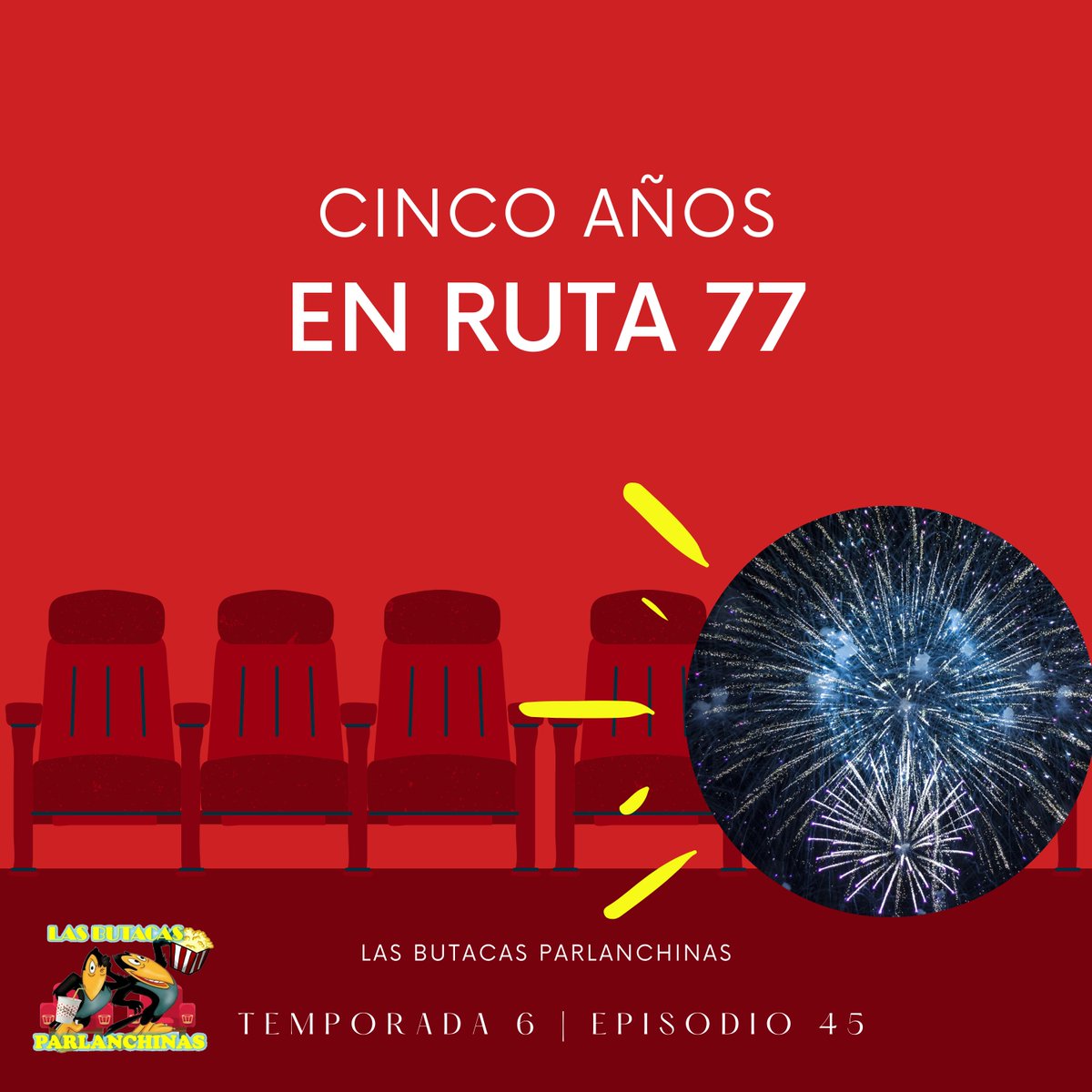 🎉[DISPONIBLE] En todas nuestras plataformas digitales 

🔴#YouTube: youtu.be/o6e4o3Ipp90 
🟢#Spotify: open.spotify.com/episode/3mYWbk… 

😃Películas esperadas este 2026
🥇Ganadores de los #CriticsChoiceAwards 
🥳Celebramos #5Años en <a href="/radioruta77/">Radio Ruta 77</a> 

#Chile #Podcast #Cine #Humor