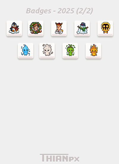 Hey! Thian here 🐰

Con este post, me gustaría celebrar el cierre de 2025. Un año lleno de retos y logros que me hicieron crecer como persona. Agradezco mucho a todos aquellos que confiaron en mi trabajo y espero continuar trayéndoles más diseños este año. 🖌✨

#Habbo #pixelart