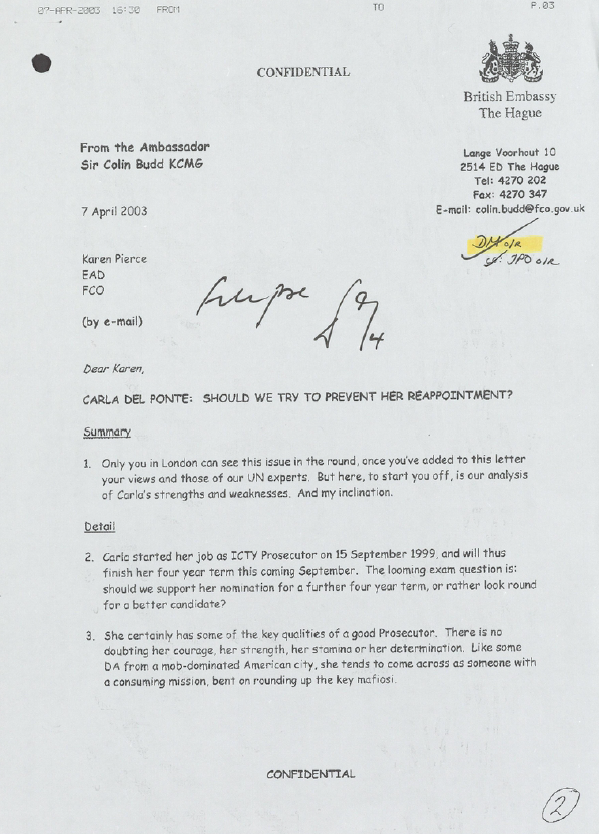 I find it baffling that HM Ambassador to The Hague thought that Comic Sans was the best choice here (PREM 49/3049). I'm certain <a href="/legalstyleblog/">Legal Style Blog</a> would not approve!