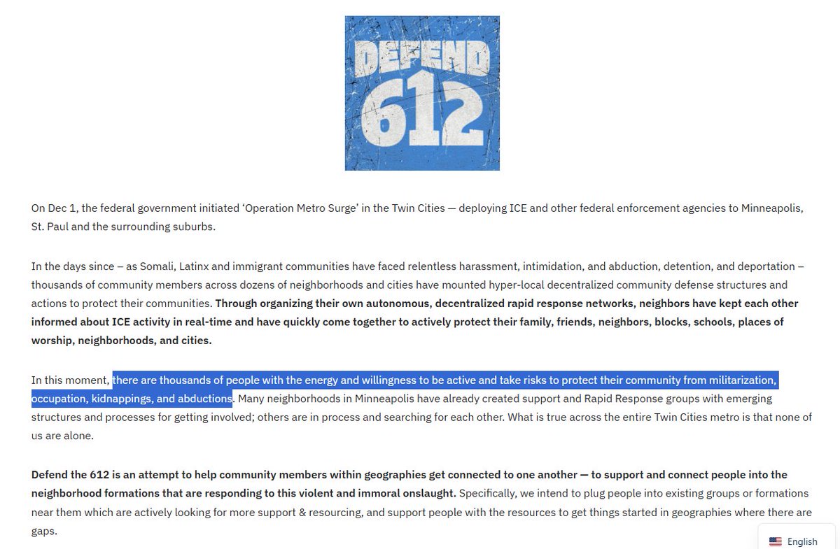 julie_kelly2's tweet image. This is the anti-ICE group that Renee and Becca Good apparently were involved with.

"Defend 612" (the area code of Minneapolis) offers training and organizes "noise demonstrations" and other tactics to protest ongoing ICE operations.

This group is supported by the Sunrise…