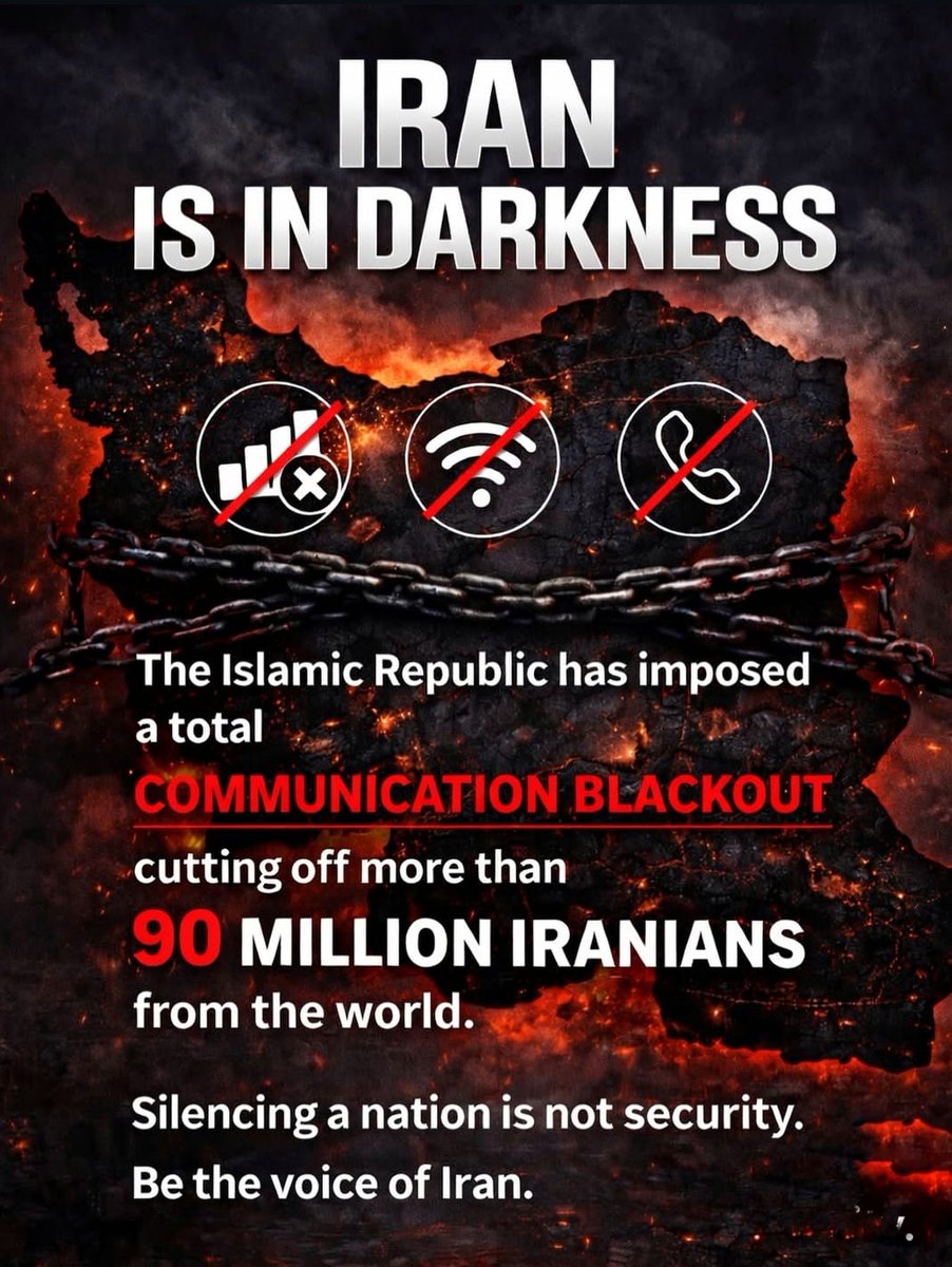 amirhashemi_'s tweet photo. Er is een historische volksbeweging gaande in Iran.
Al bijna twaalf dagen staan miljoenen mensen in alle steden van het land op tegen onderdrukking. Onschuldige burgers worden door het Iraanse regime bruut mishandeld en vermoord.
Miljoenen Iraniërs weten inmiddels precies wat zij willen: zij roepen luid en duidelijk om de terugkeer van hun kroonprins, Reza Pahlavi.
Wij verwachten van de Nederlandse media niet slechts aandacht, maar duidelijke betrokkenheid en steun voor het Iraanse volk.
Zeker nu het regime bewust het internet en alle vormen van communicatie met de buitenwereld heeft afgesloten om deze misdaden te verbergen.
Dit is een cruciaal moment. 
Wij rekenen op jullie solidariteit en steun.
@RTLnieuws @SBS6 @NOS 
@PahlaviReza @SafaiDarya @DilanYesilgoz 
@telegraaf
@NUnl 
@geertwilderspvv 
@MinPres 
@HoneyHashemi 
@vahid__bahman