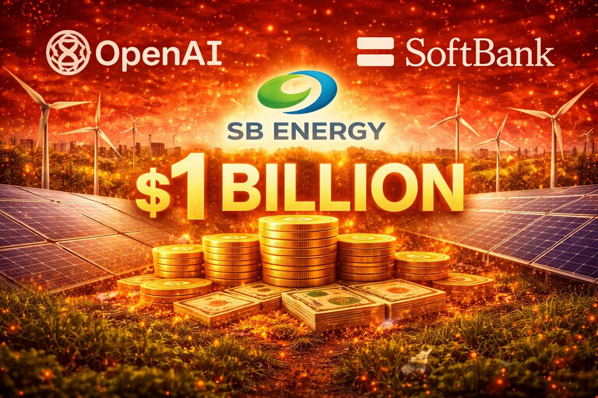 OPENAI AND SOFTBANK INVEST $1 BILLION IN SB ENERGY OpenAI and SoftBank have  invested $1 billion in partner SB Energy, strengthening their strategic  ties as capital flows into large scale energy infrastructure