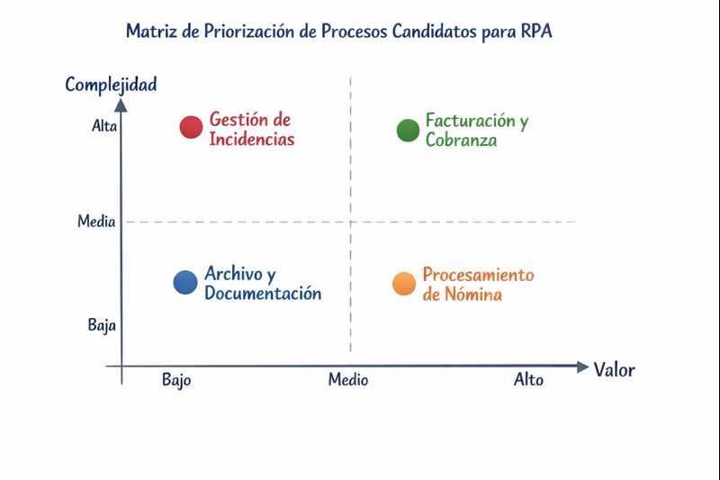 ConsiliumBI's tweet photo. 🤖 ¿Qué procesos conviene automatizar primero con RPA?

💰 Alto valor + baja complejidad → quick wins
🧠 Alto valor + alta complejidad → visión estratégica

La automatización efectiva no empieza con robots, empieza con decisiones correctas.

#ConsiliumBI #RPA #Automatizacion https://t.co/lH5S6vc9wq