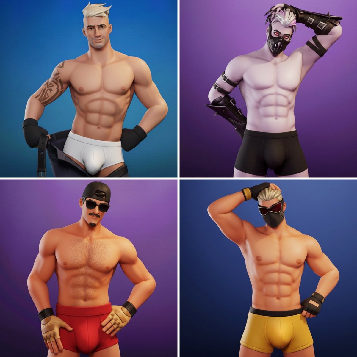 More bois? More bois! Centurion, Sanctum, Wrangler and Shore Leave ! I guess I do love most fortnite men originals in the end 🫣 15/?