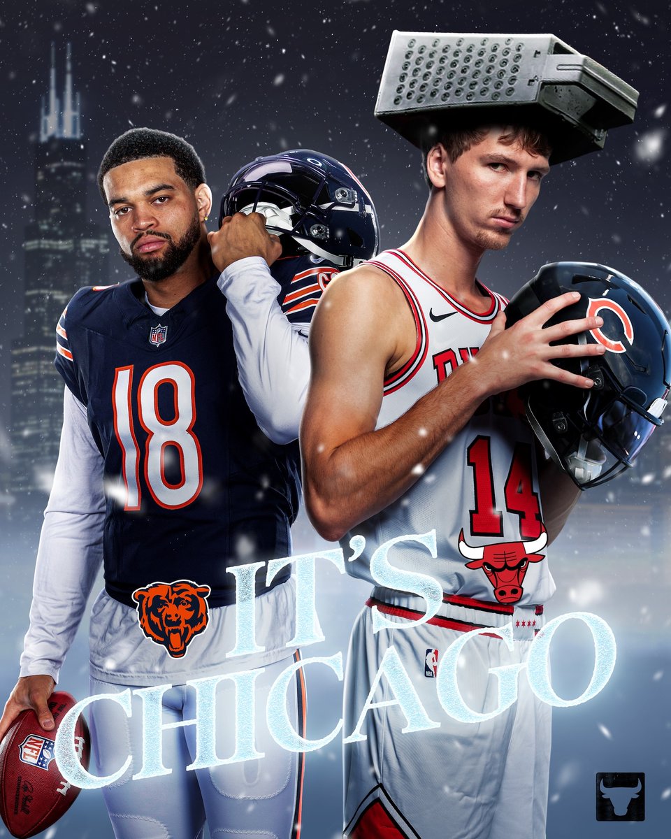 chicagobulls's tweet image. Today is the day. Go @ChicagoBears 🐻⬇️