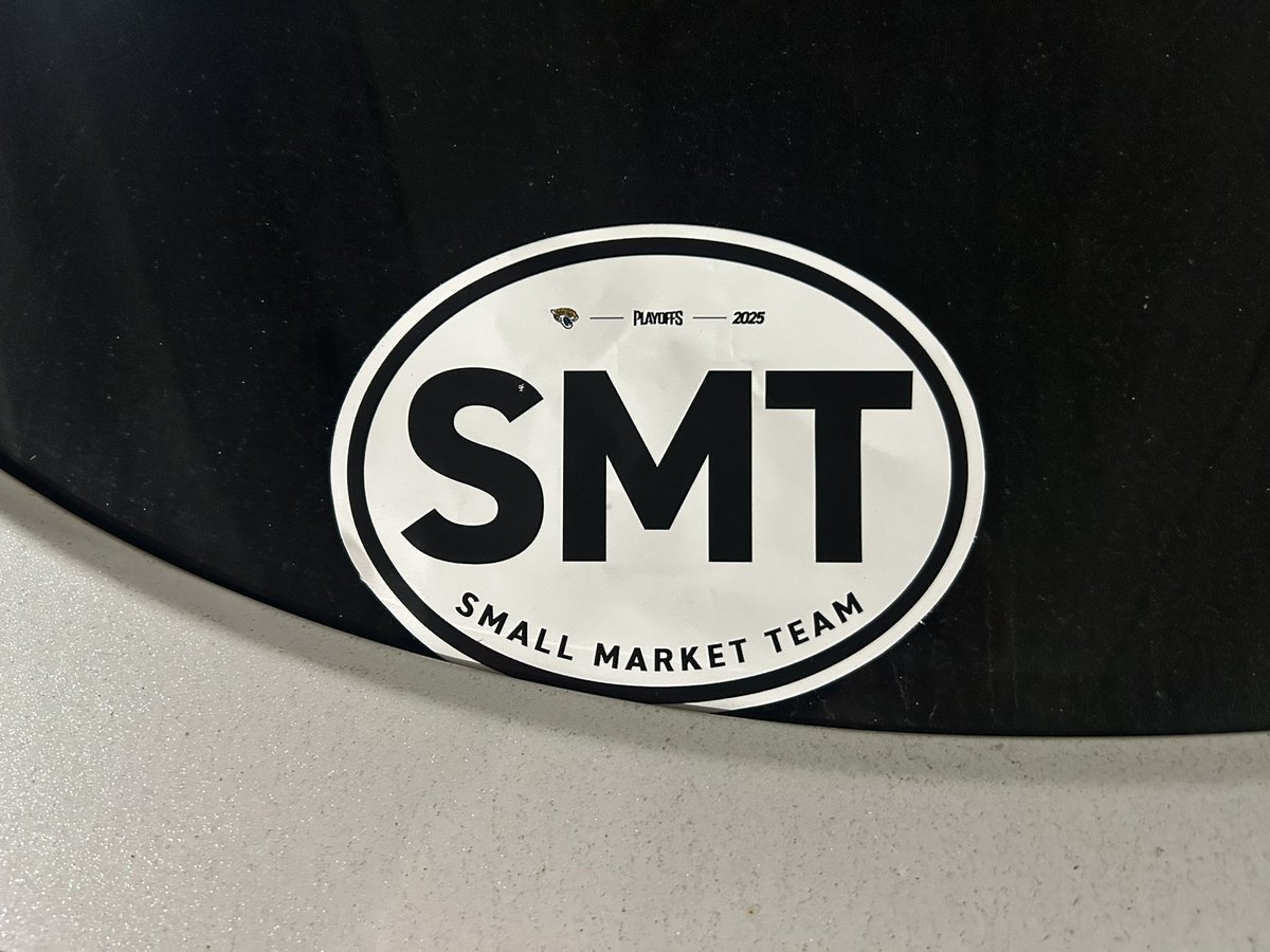 Absolutely on board with these new stickers from the Jaguars even though we are unsure what hero trains have to do with small market teams…