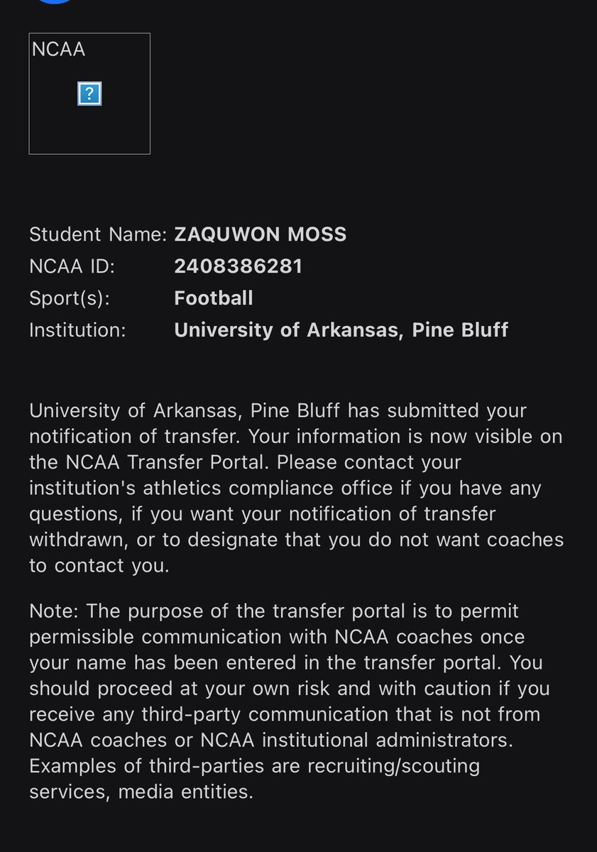 zaquwon_1's tweet photo. officially in the ncaa transfer portal with 2/3 years of eligibility left 🙏🏽 https://t.co/oXG5corSe1