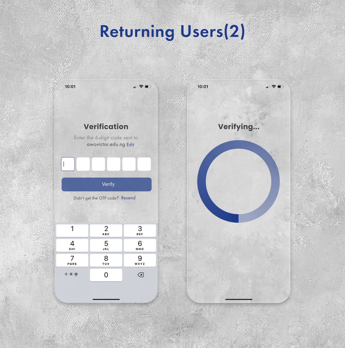 Vicks_AJ's tweet image. Day 8: Campus Loop
All you need is your student email to sign up and access features tailored to your university.  
We kept one screen for both new and returning users to maintain consistency and keep things simple for everyone

#CampusLoop #UIUX #EdTech #30DaysofDesign #UXDesign