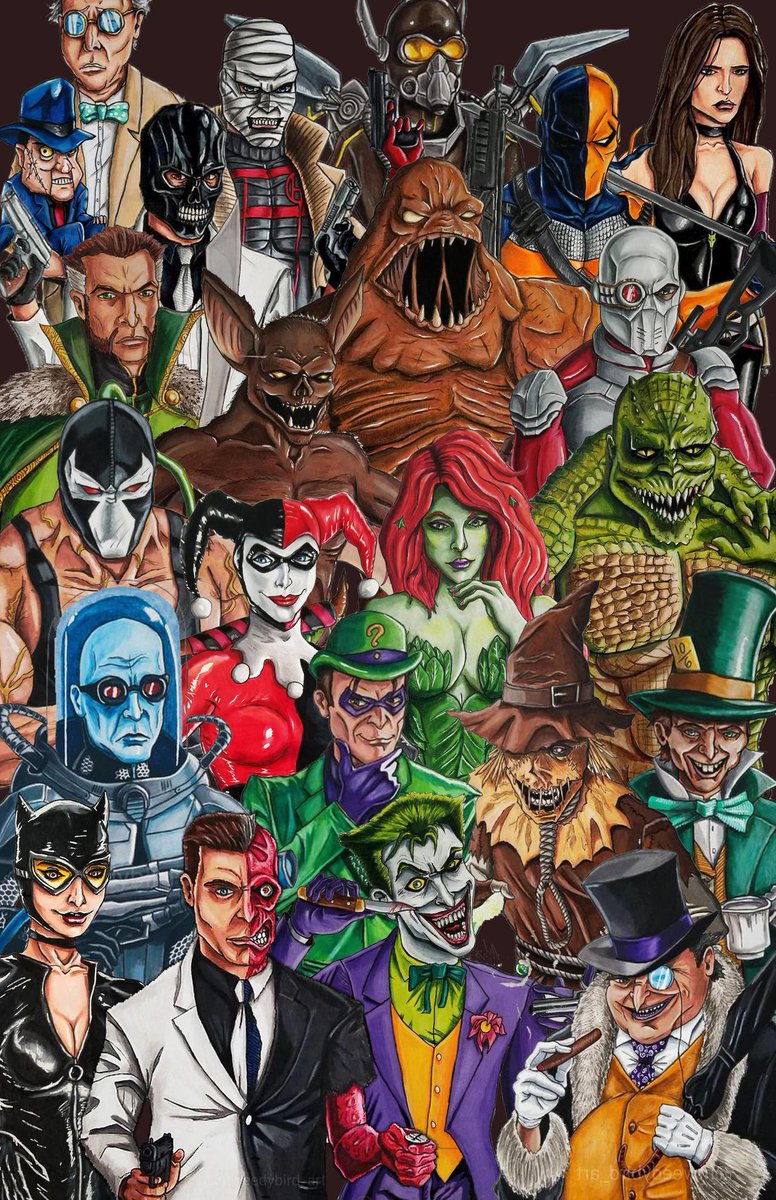 BatmanSagaBR's tweet photo. Além do Coringa, qual dos vilões do Batman é o mais perigoso e malvado? https://t.co/dx0DBM9rEg