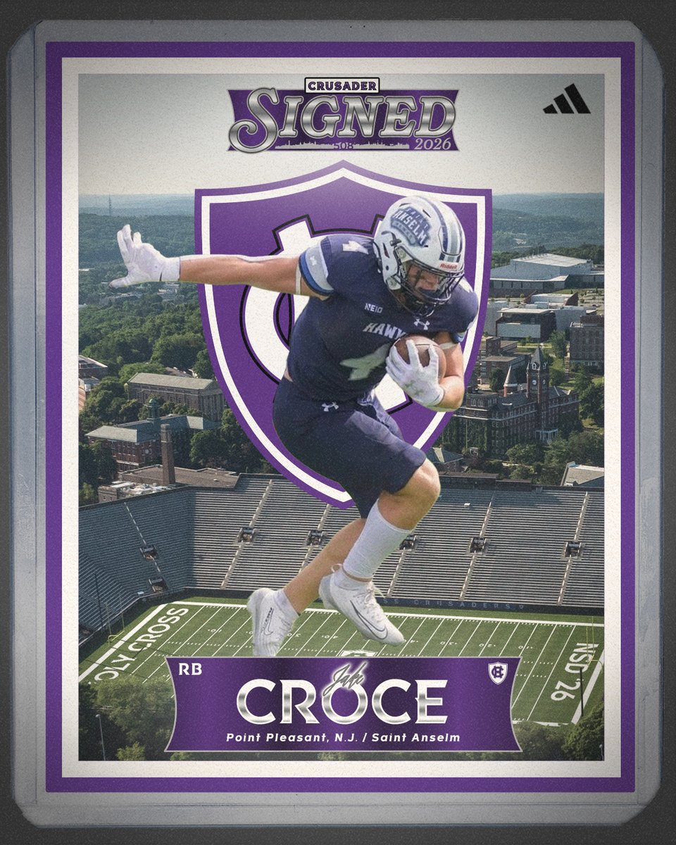 HCrossFB's tweet image. Welcome to Holy Cross, Jake!

@_JakeCroce | #GoCrossGo