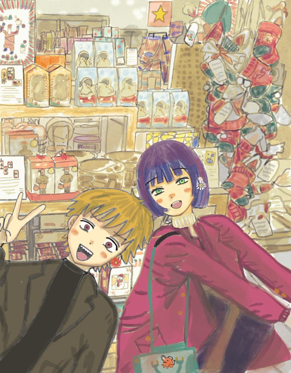 デンジとレゼ ＃チェンソーマン ＃イラスト