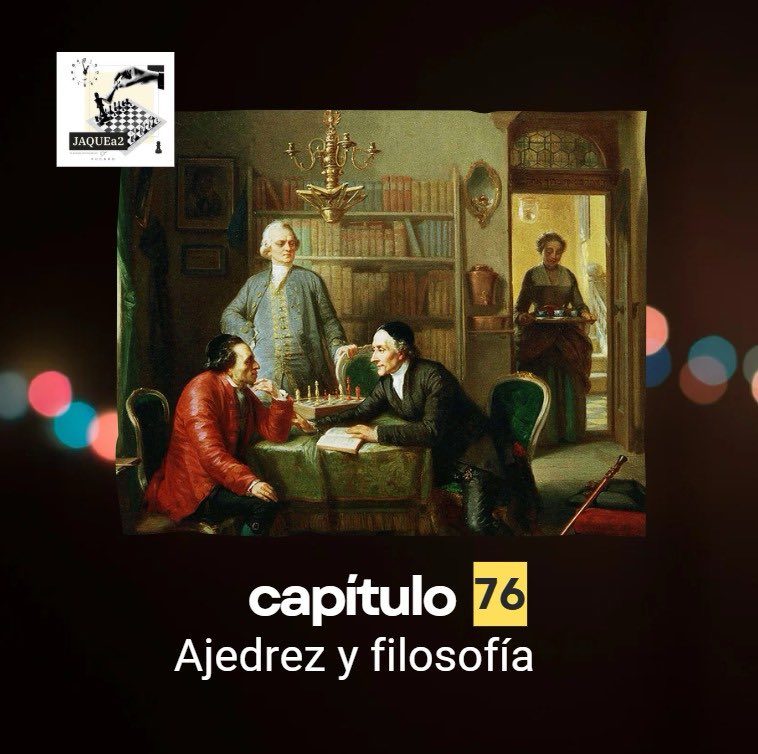 🧘🏻‍♂️Ajedrez y filosofía en JAQUEa2. A lo peor nos hemos venido muy arriba.

¿Conoces qué filósofo aparece en este cuadro? Aquí puedes oír el capítulo completo y salir de dudas.

bit.ly/JAQUEa2_76