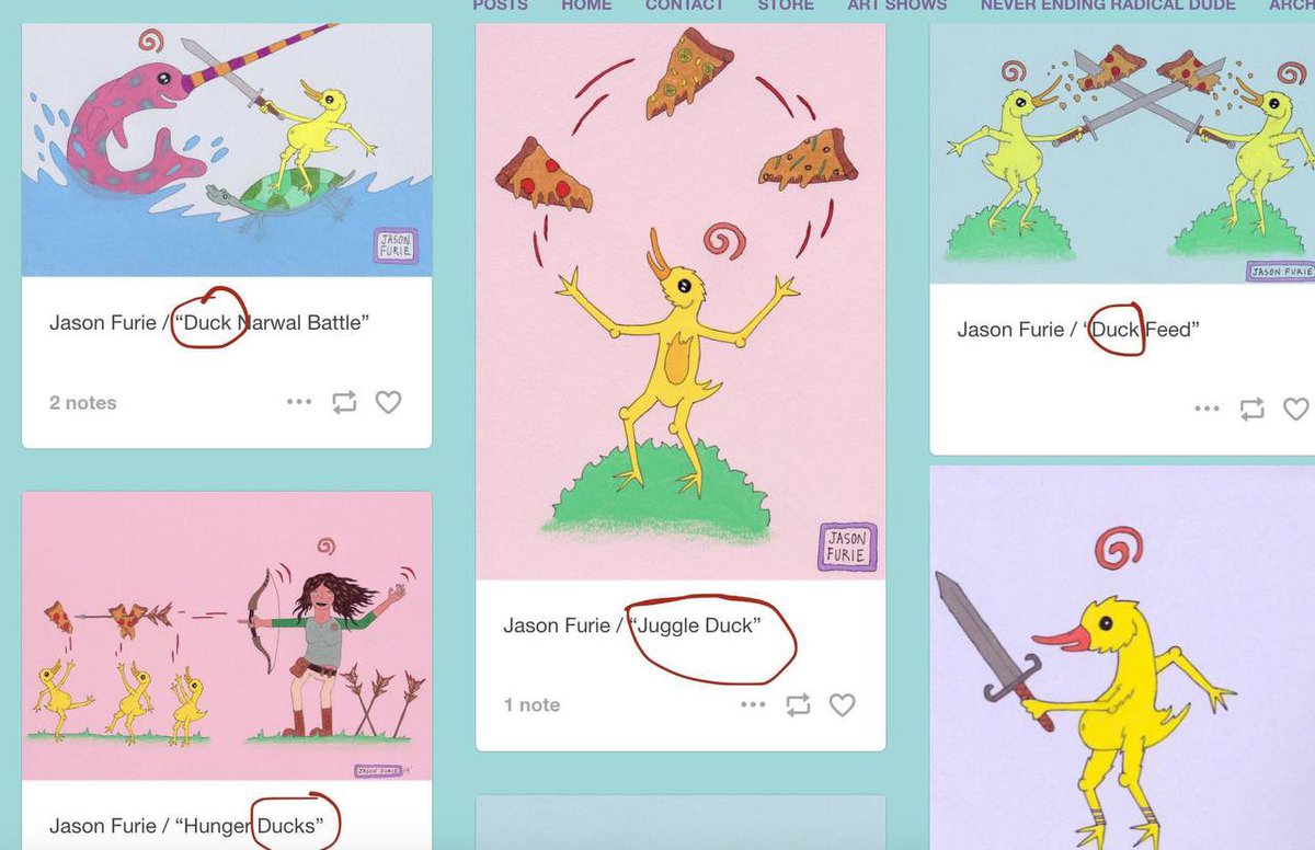 bleshgod's tweet image. If you are bullish on $Pepe
You are bullish on $Duck 

They are connected.

Duck is the main character from Jason Furie’s art, appearing in nearly all of his works.

Matt Furie and Jason Furie are brothers.
Pepe came from one Furie. Duck comes from the other.

One brother has his…