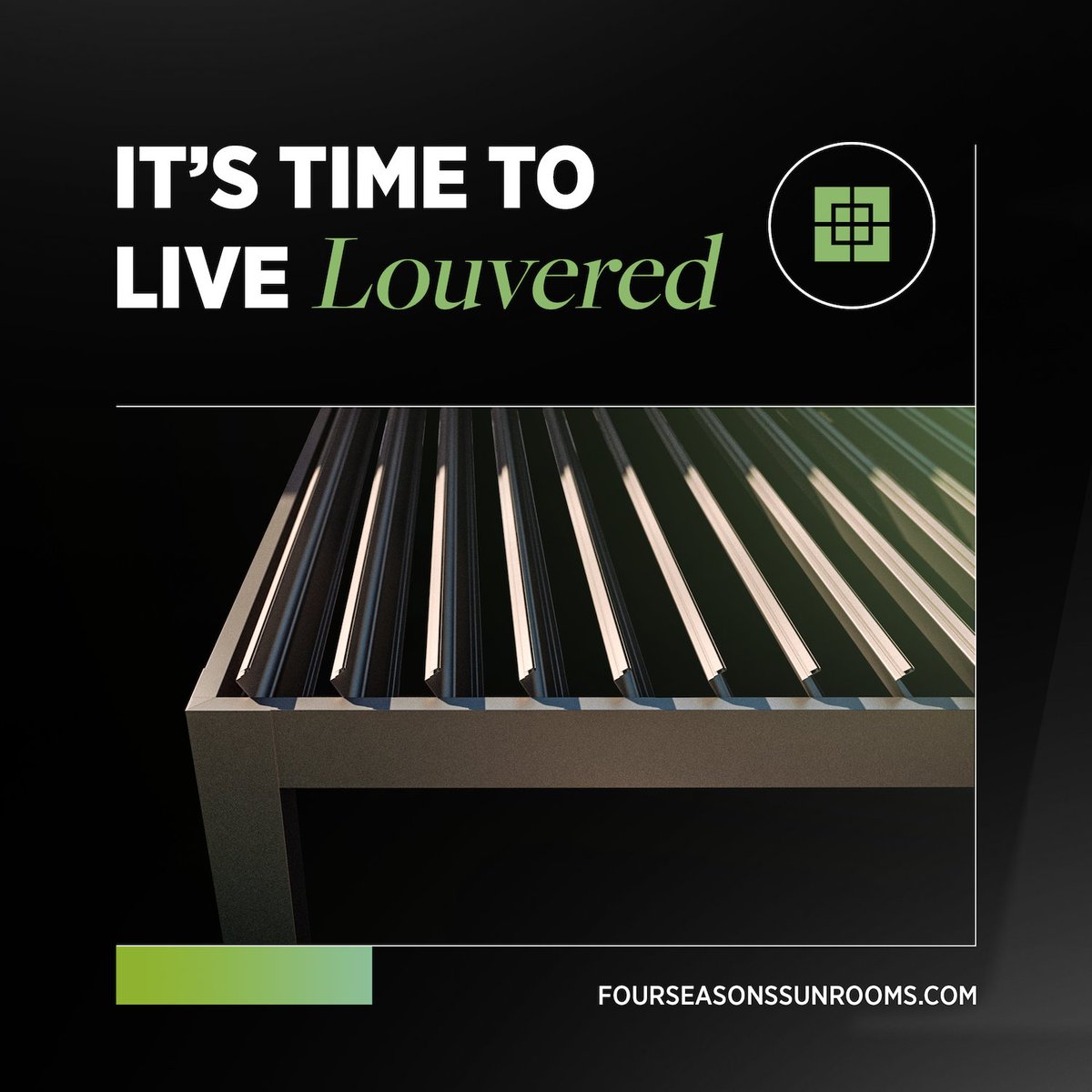 LifeRoomLife's tweet image. It's time to live louvered.

Our Louvered Roof System includes various features to enhance the functionality of your outdoor experience!

With solar power, remote-control functions, anti-rust material, and superior durability, your satisfaction is guaranteed!

#LifeRoomLife