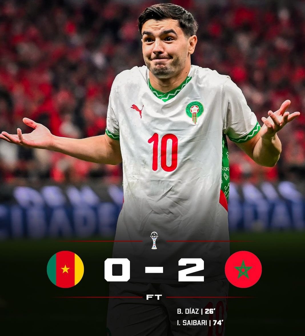 howells_d's tweet image. Forget the "2002 nostalgia"—Morocco is carrying African football while Cameroon remains shotless and complaining. The referee actually saved Cameroon from a worse humiliation, so at least Mbeumo can head back to United now while Morocco moves one step closer to the trophy.