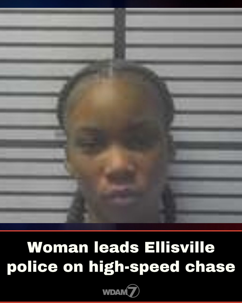 wdam's tweet image. A 25-year-old woman is behind bars after leading police on a chase down Highway 11. --&amp;gt; wdam.com/2026/01/09/wom…