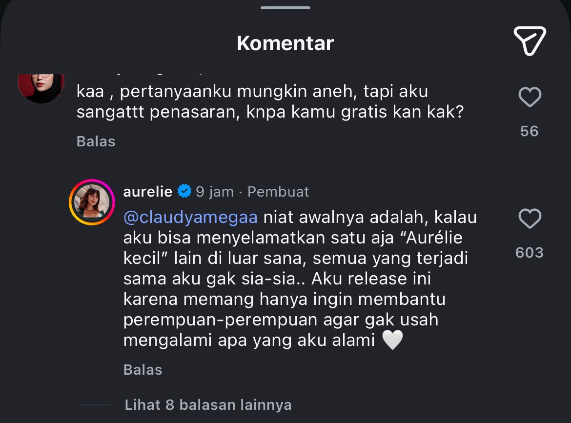 pweetyssal's tweet image. tapi kaget juga pas cerita aurelie moeremans ini bisa di baca secara GRATIS dlm 2 bahasa indonesia &amp;amp; inggris,ternyata jawaban dia di ig nya begini