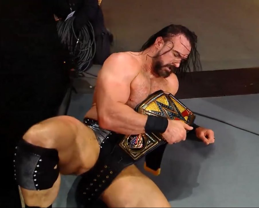 ChandranTheMan's tweet image. Well deserved and well earned. Drew Mcintyre has needed this moment for a long time, and it’s great to finally see him as WWE Champion in front of fans, something he never truly got outside of that brief WrestleMania win over Priest.

Cody will win it back eventually, so no…