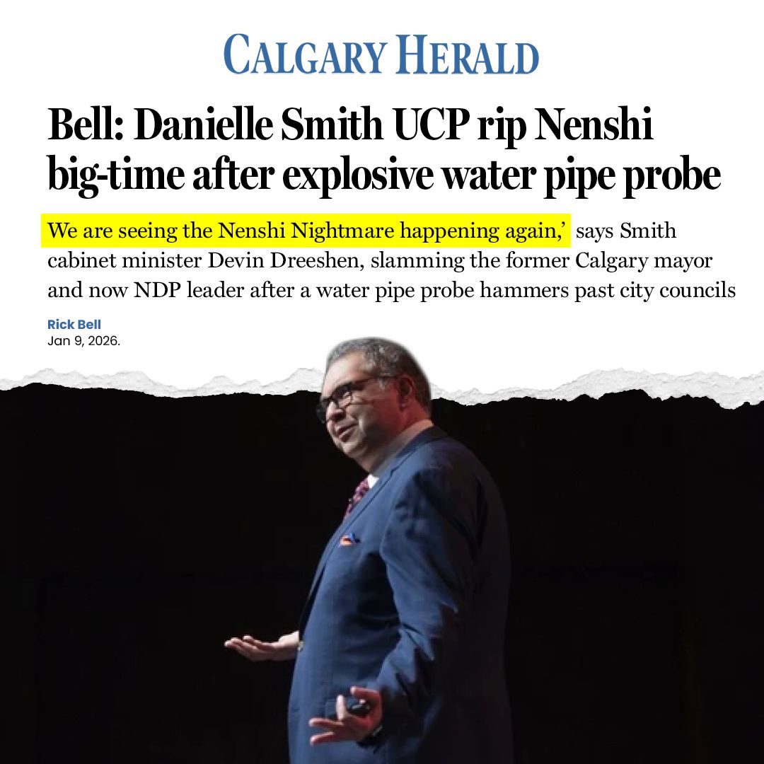 Alberta_UCP's tweet image. 🚨 The Nenshi Nightmare is happening AGAIN! 

The Bearspaw South Feeder Main report is a total indictment of former Mayor Naheed Nenshi's record. Years of neglect, doubling property taxes and prioritizing pet projects like the big blue ring left Calgary's critical water…
