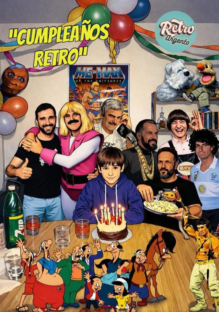 Hoy es mi cumpleaños y los festejo con varios amigos ¿Los reconocen?