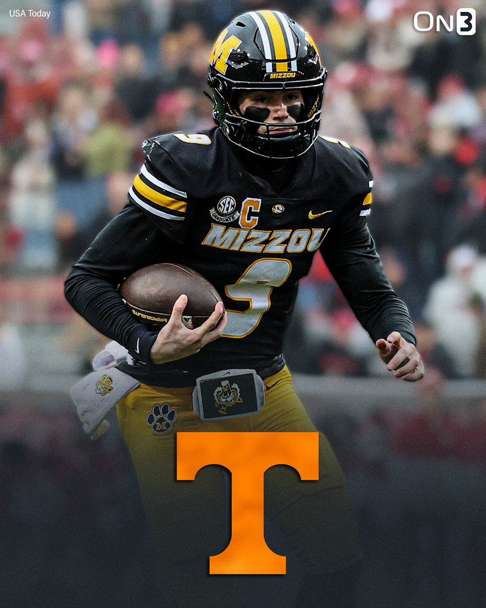 On3's tweet image. NEW: Tennessee is expected to host Missouri transfer QB Beau Pribula in the near future, @PeteNakos reports🍊

Intel: on3.com/news/transfer-…