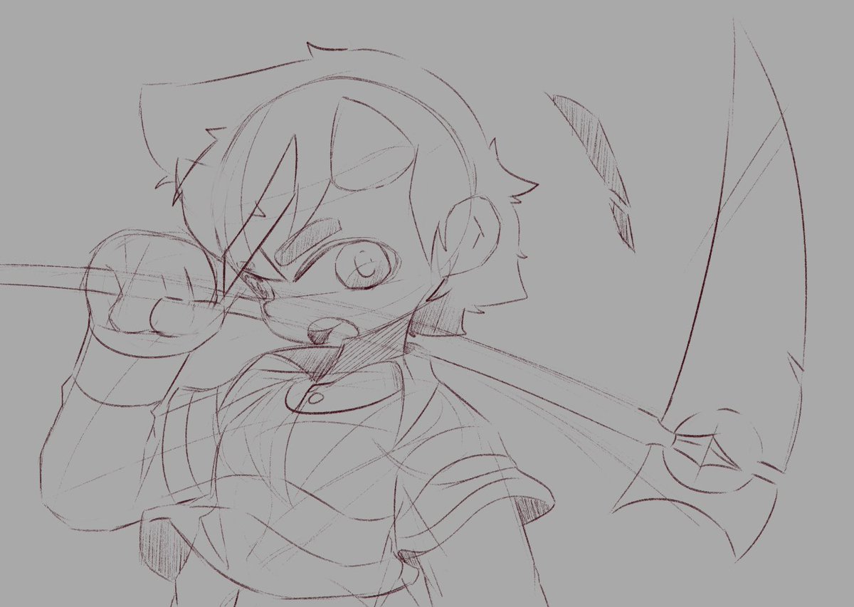 Scythe girl #punk #clipstudiopaint