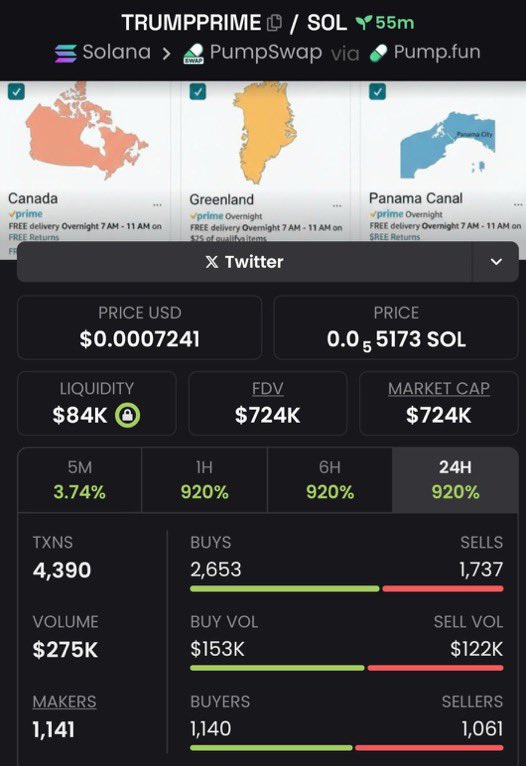 MaxCryptoTrader's tweet image. $TRUMPPRIME: $70k → $724k mcap.

More plays coming.
DM 📩

#Crypto #Solana #BTC #Ethereum